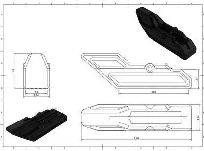 Ruger Precision Rimfire bench shooting bag rider